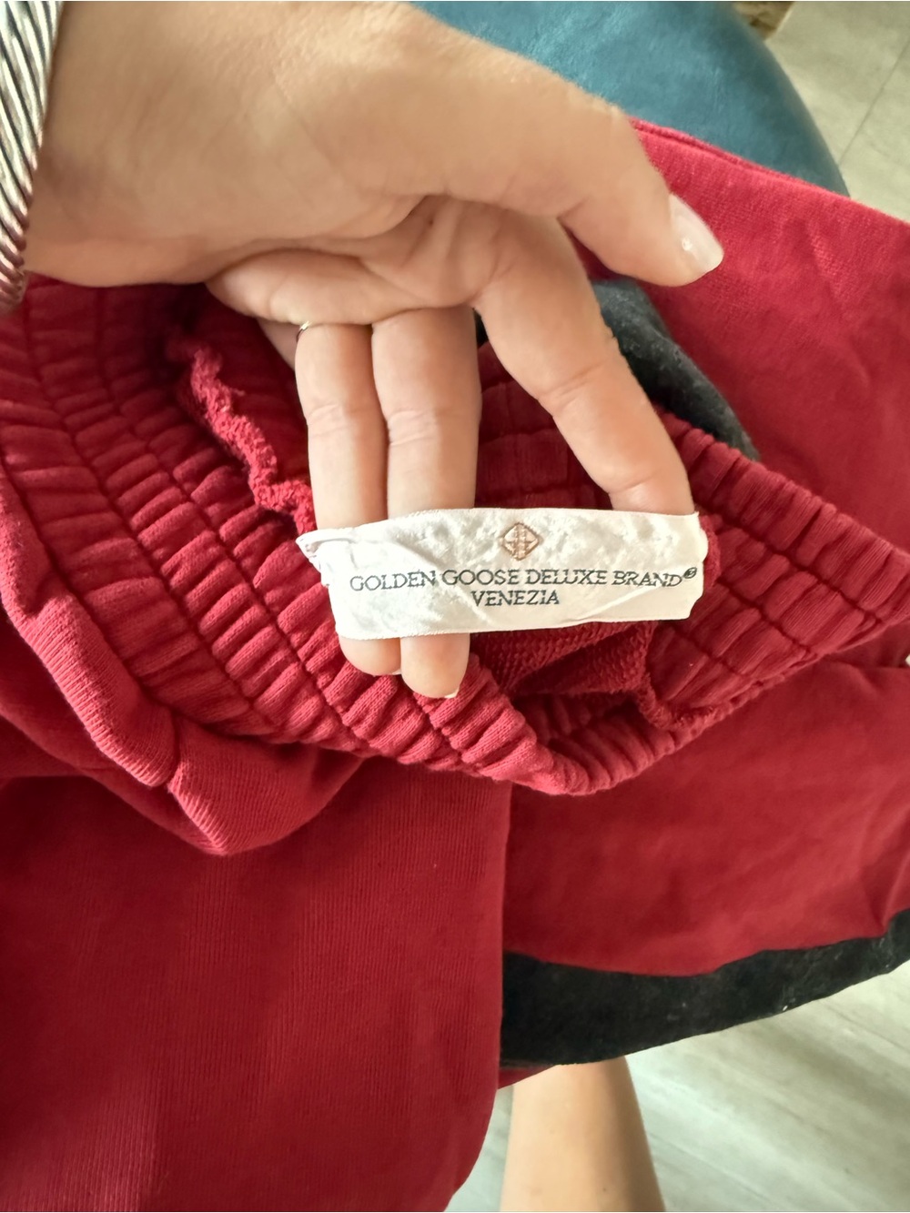 Golden Goose Red and Black Star Track Pants - Picture 5 of 5
